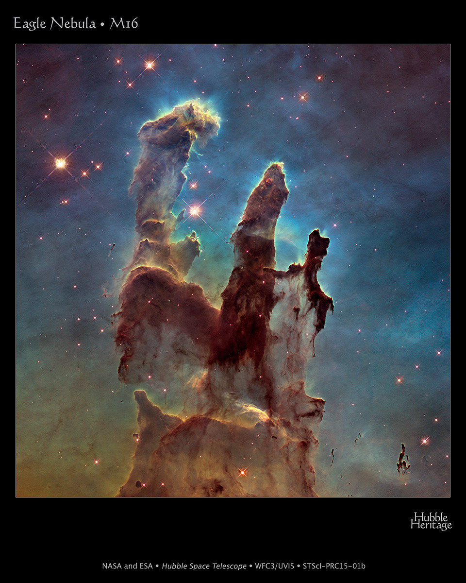 Hubble revisits one of its most famous subjects, aka "The Pillars of Creation."